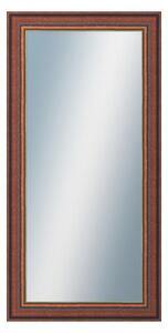 DANTIK - Zarámované zrcadlo - rozměr s rámem cca 50x100 cm z lišty ANGLIE hnědá Au linka (612)