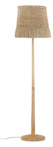 Stojací lampa v přírodní barvě s ratanovým stínidlem (výška 160 cm) Kakasi – Bloomingville