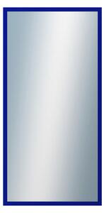 DANTIK - Zarámované zrcadlo - rozměr s rámem cca 50x100 cm z lišty PERLA modrá lesklá vysoká (2877)
