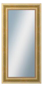 DANTIK - Zarámované zrcadlo - rozměr s rámem cca 50x100 cm z lišty KŘÍDLO velké zlaté patina (2772)