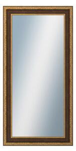 DANTIK - Zarámované zrcadlo - rozměr s rámem cca 50x100 cm z lišty KLASIK hnědá (3004)