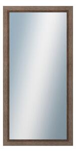 DANTIK - Zarámované zrcadlo - rozměr s rámem cca 50x100 cm z lišty CARRARA hnědá (2894)