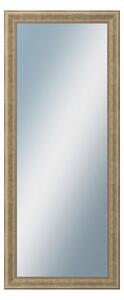 DANTIK - Zarámované zrcadlo - rozměr s rámem cca 50x120 cm z lišty KŘÍDLO malé stříbrné patina (2775)