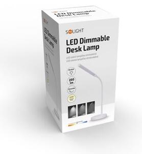 SOLIGHT LED stolní lampička stmívatelná 4W/4100K/280Lm, bílá