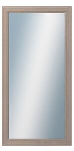 DANTIK - Zarámované zrcadlo - rozměr s rámem cca 50x100 cm z lišty STEP hnědá (3020)