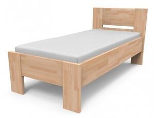 TEXPOL NIKOLETA - masivní dubová postel s plným čelem 180 x 200 cm