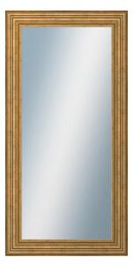 DANTIK - Zarámované zrcadlo - rozměr s rámem cca 50x100 cm z lišty HRAD zlatá patina (2822)