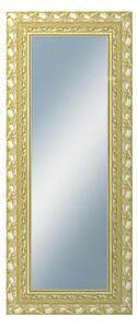 DANTIK - Zarámované zrcadlo - rozměr s rámem cca 50x120 cm z lišty ROKOKO zlatá házená (2882)