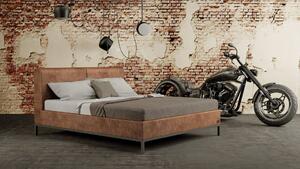 Materasso INDUSTRY - designová postel s čalouněným čelem (typ potahu A)