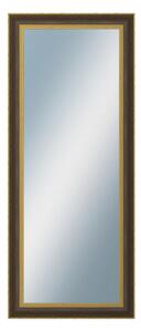 DANTIK - Zarámované zrcadlo - rozměr s rámem cca 50x120 cm z lišty ZVRATNÁ černozlatá plast (3071)