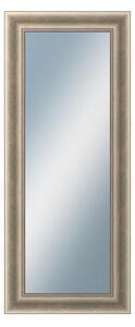 DANTIK - Zarámované zrcadlo - rozměr s rámem cca 50x120 cm z lišty KŘÍDLO velké stříbrné patina (2773)