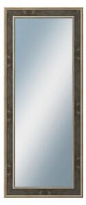 DANTIK - Zarámované zrcadlo - rozměr s rámem cca 50x120 cm z lišty TOOTH zlato černá (2780)