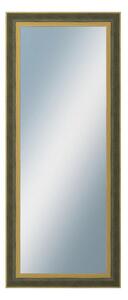 DANTIK - Zarámované zrcadlo - rozměr s rámem cca 50x120 cm z lišty ZVRATNÁ zelenozlatá plast (3070)