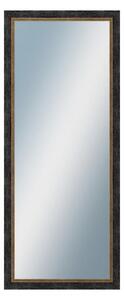 DANTIK - Zarámované zrcadlo - rozměr s rámem cca 50x120 cm z lišty CARRARA hnědočerná (2948)