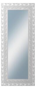 DANTIK - Zarámované zrcadlo - rozměr s rámem cca 50x120 cm z lišty ROKOKO stříbrná házená (2881)