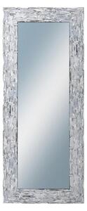 DANTIK - Zarámované zrcadlo - rozměr s rámem cca 50x120 cm z lišty Travertino stříbrné (2893)