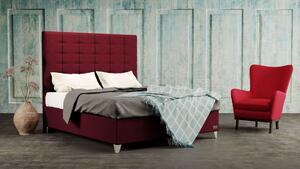 Materasso WILD - designová čalouněná postel s vysokým čelem (typ potahu A) 180 x 200 cm