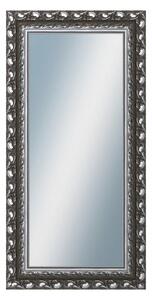 DANTIK - Zarámované zrcadlo - rozměr s rámem cca 60x120 cm z lišty ROKOKO grafitová (2884)