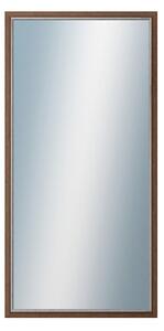 DANTIK - Zarámované zrcadlo - rozměr s rámem cca 60x120 cm z lišty TAIGA hnědá (3107)