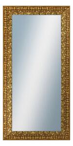 DANTIK - Zarámované zrcadlo - rozměr s rámem cca 60x120 cm z lišty ZVRATNÁ zdobná zlatá (2888)