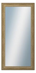 DANTIK - Zarámované zrcadlo - rozměr s rámem cca 60x120 cm z lišty HRAD stříbrná patina (2823)