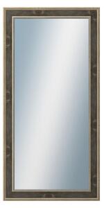DANTIK - Zarámované zrcadlo - rozměr s rámem cca 60x120 cm z lišty TOOTH zlato černá (2780)