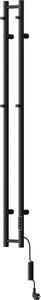 Mexen Pino, elektrické topné těleso s věšáky na ručníky 1405x137 mm, 150 W, černá, W301-1405-137-00-70