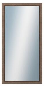 DANTIK - Zarámované zrcadlo - rozměr s rámem cca 60x120 cm z lišty CARRARA hnědá (2894)