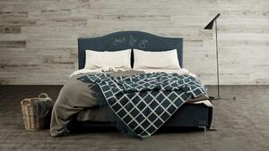 Materasso NAVY - čalouněná postel s možností vlastní výšivky (typ potahu A) 120 x 200 cm