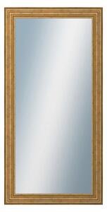 DANTIK - Zarámované zrcadlo - rozměr s rámem cca 60x120 cm z lišty HRAD zlatá patina (2822)