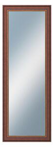 DANTIK - Zarámované zrcadlo - rozměr s rámem cca 50x140 cm z lišty ANGLIE hnědá Au linka (612)