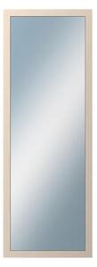 DANTIK - Zarámované zrcadlo - rozměr s rámem cca 50x140 cm z lišty 4020 bílá prodřená (2766)
