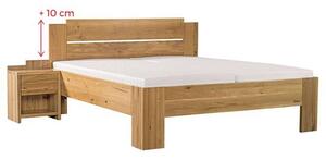 Ahorn GRADO MAX DUB DIVOKÝ - masivní dubová postel se zvýšeným čelem 200 x 220 cm