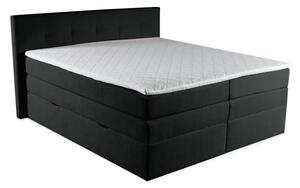 Kontinentální boxspring postel ANNA 200x220, antracitová (gerra 120)