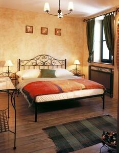 IRON-ART MALAGA kanape - romantická kovová postel 160 x 200 cm
