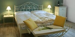 IRON-ART MALAGA - romantická kovová postel 140 x 200 cm