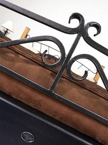IRON-ART ALTEA - půvabná kovová postel, kov + dřevo