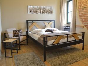 IRON-ART DOVER - kovová postel v industriálním stylu 140 x 200 cm
