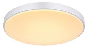 GLOBO Stropní LED svítidlo na dálkové ovládání SONNY, 24W, stmívatelné, 51cm, kulaté, stříbrné 41586-24