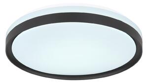 GLOBO Stropní LED svítidlo na dálkové ovládání SONNY, 18W, stmívatelné, 39cm, kulaté, černé 41587-18