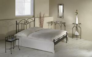 IRON-ART SARDEGNA - romantická kovová postel 140 x 200 cm