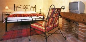IRON-ART SARDEGNA - romantická kovová postel 90 x 200 cm