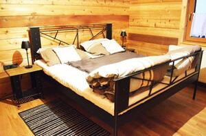 IRON-ART VALENCIA kanape - industriální, loftová, designová, kovová postel 160 x 200 cm