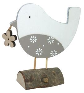 Dekorace Ptáček s kytičkou 15cm 2001603