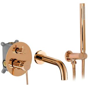Podomítková vanová baterie REA LUNGO Copper + BOX
