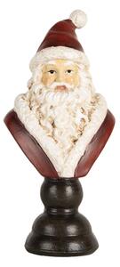 Vánoční dekorace figurka Santa Clause na hnědém stojánku I. – 7x5x15 cm