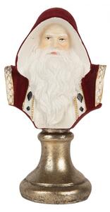 Vánoční dekorace figurka Santa Clause na zlatém stojánku – 9x7x15 cm