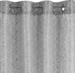 Hotová záclona AMANDA stříbrná - na průchodkách