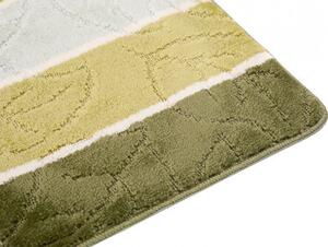 Sada koupelnových koberečků MULTI B5019 list zelený