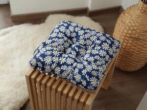 Písecké lůžkoviny Sedák na židli - Kopretinky modré